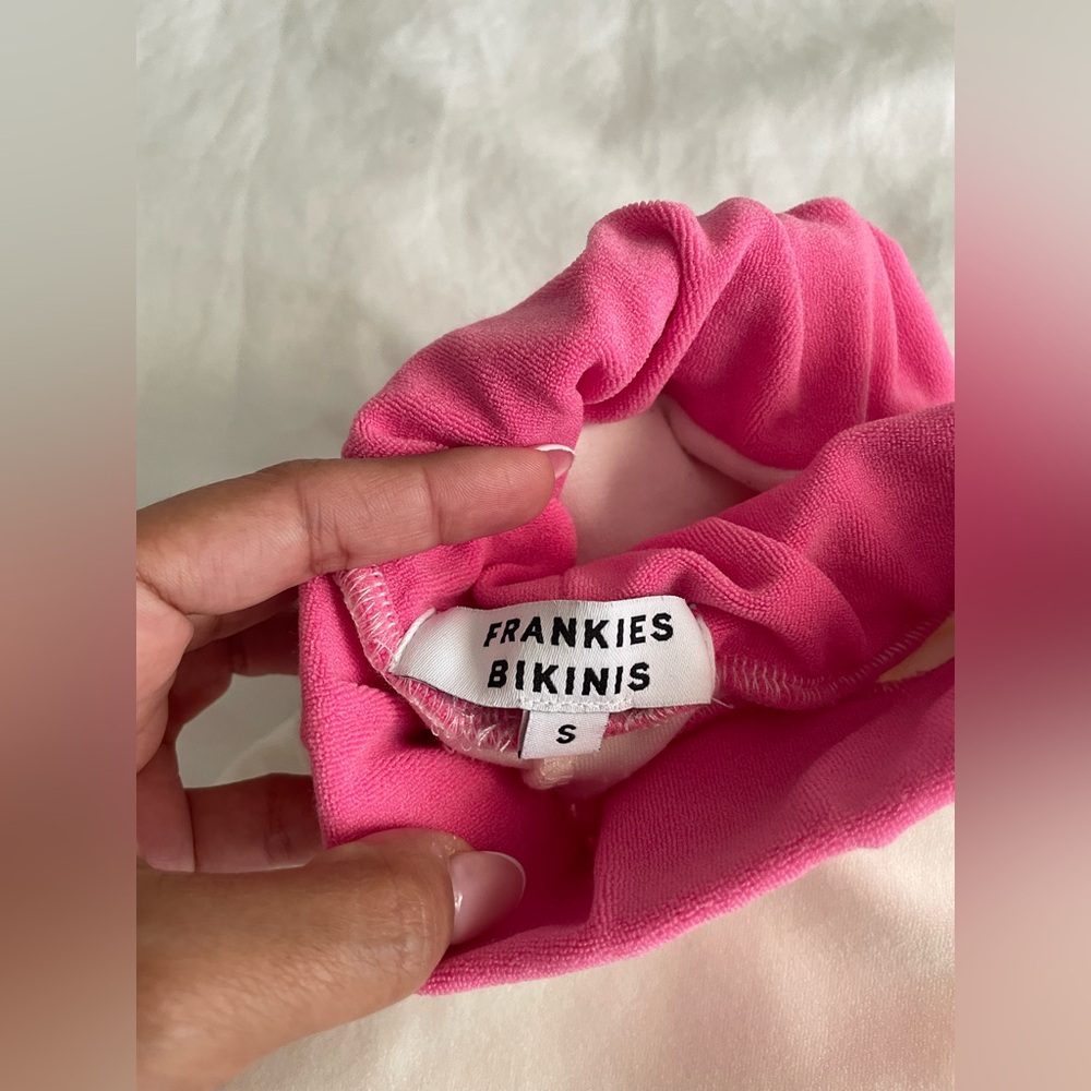 FRANKIES BIKINIS Cari Terry Track Pants - Strawberry Shortcake - Picture 6 of 6